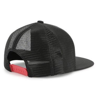 HUGO Gorra o cachucha para niño y adolescente negra logo en relieve